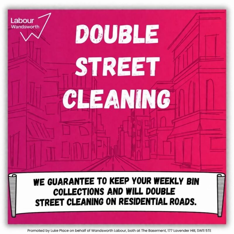 Wandsworth Labour will double street cleaning borough-wide